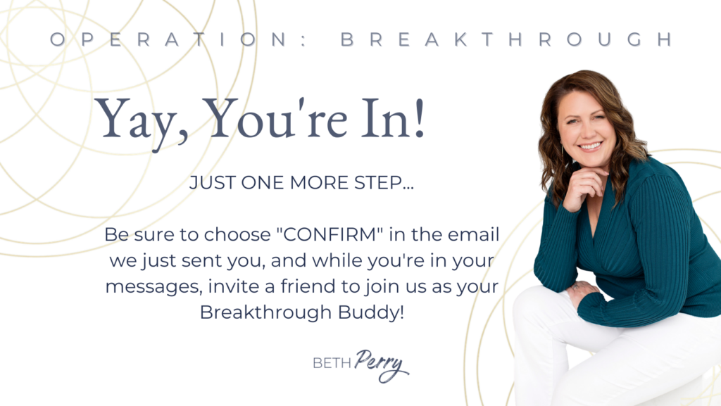 Beth Perry Operation Breakthrough Workshop Thank You